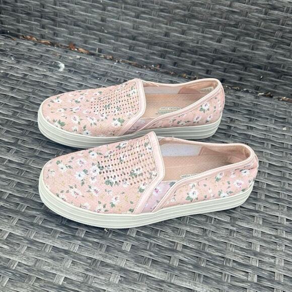 Skechers‎ Women's Peach/Floral Air-Cooled Memory Foam Shoes Size 7.5 - Picture 3 of 11
